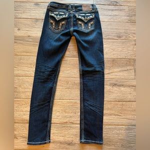LA Idol, Size 7 Denim Jeans w/ Embroidered Pockets